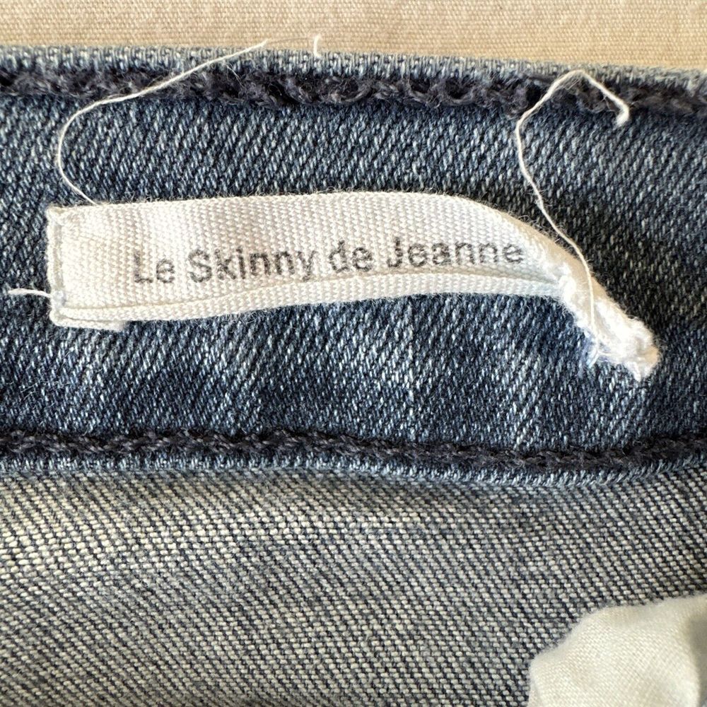 FRAME Women's Le Skinny De Jeanne Dark Wash Jeans Size 27 Distressed Stretch - Picture 7 of 12